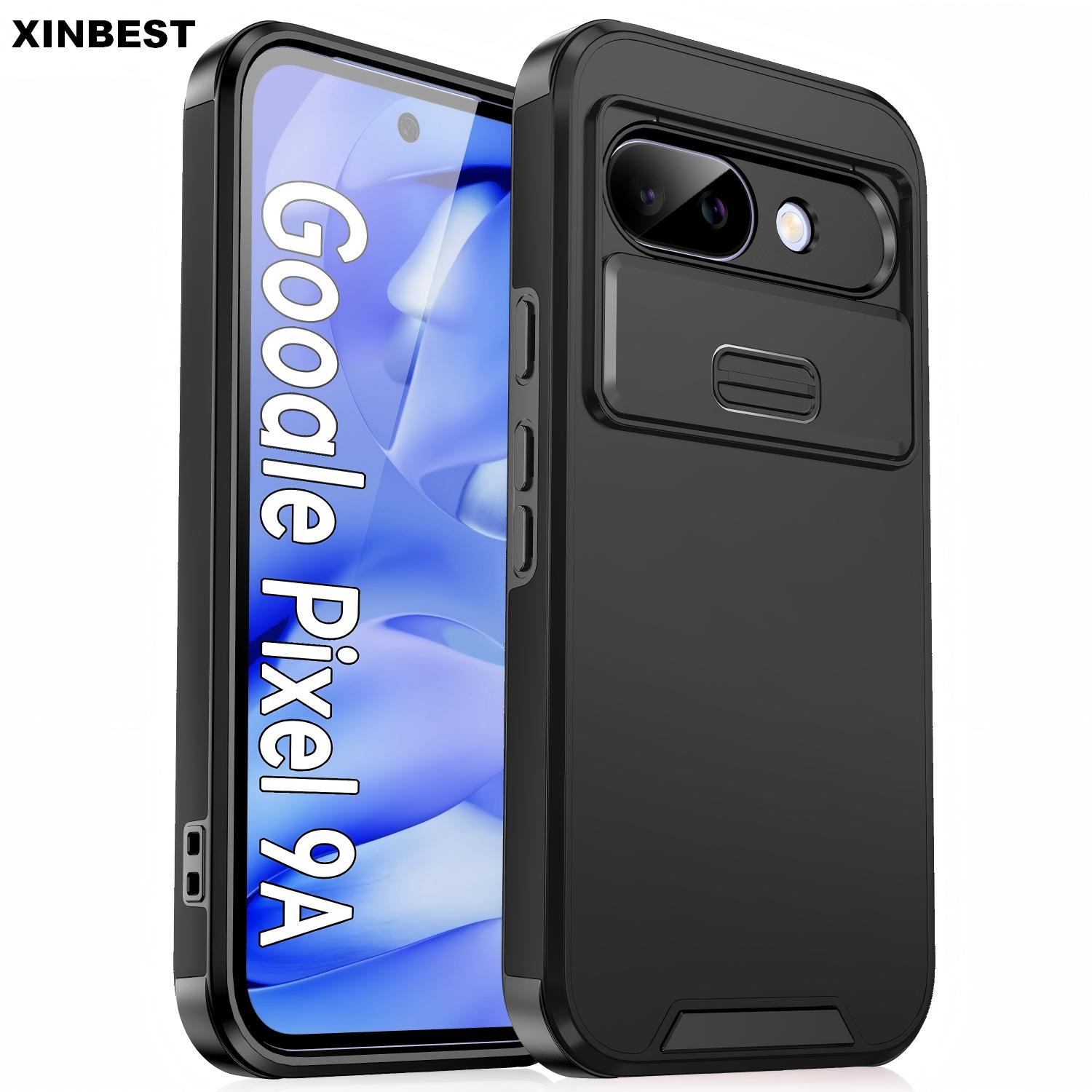Google Pixel 9 - Telefoonhoesje met schokbestendige achterbumper en camera