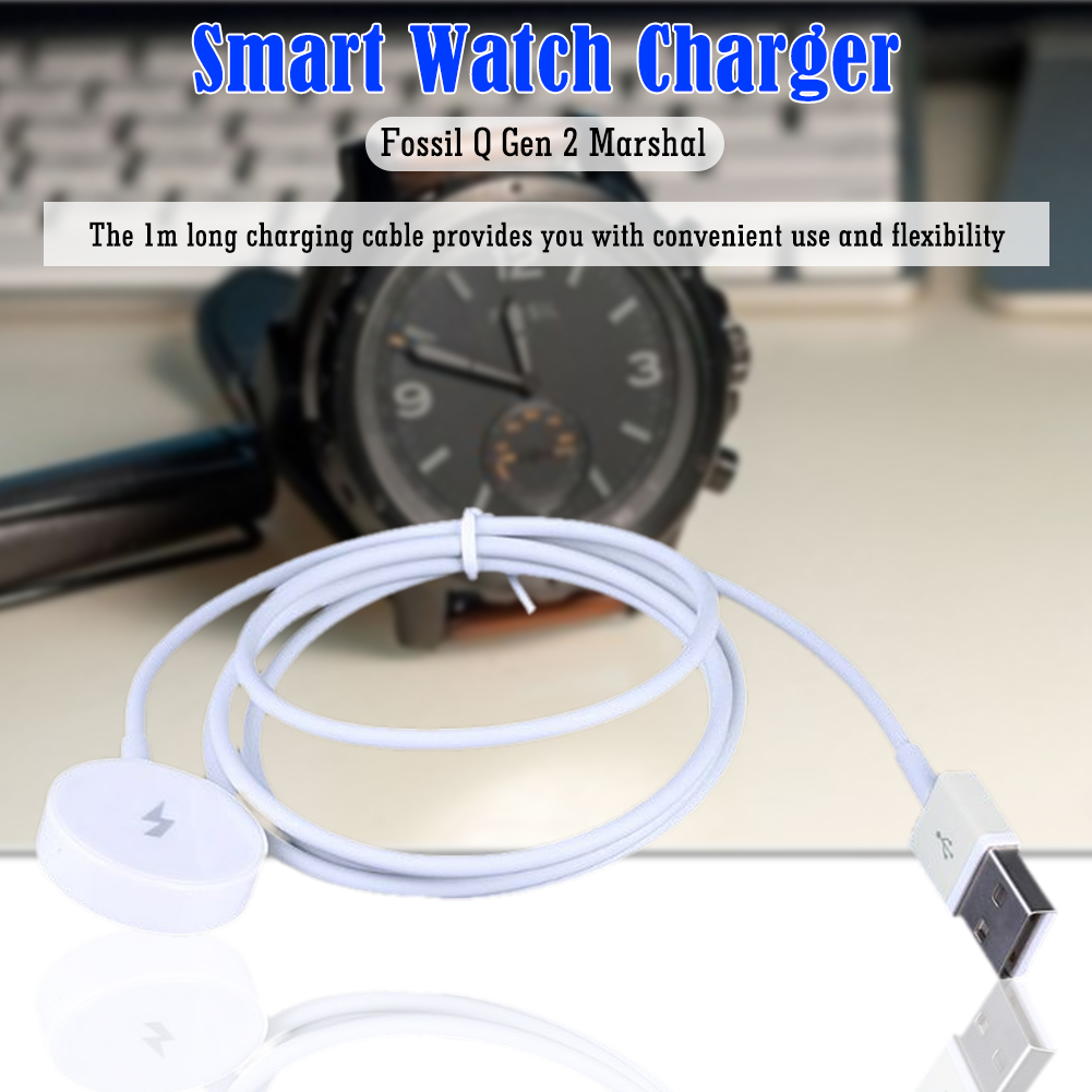Fossil Smartwatch Accessories - 1m magnetische oplader voor smartwatches, met